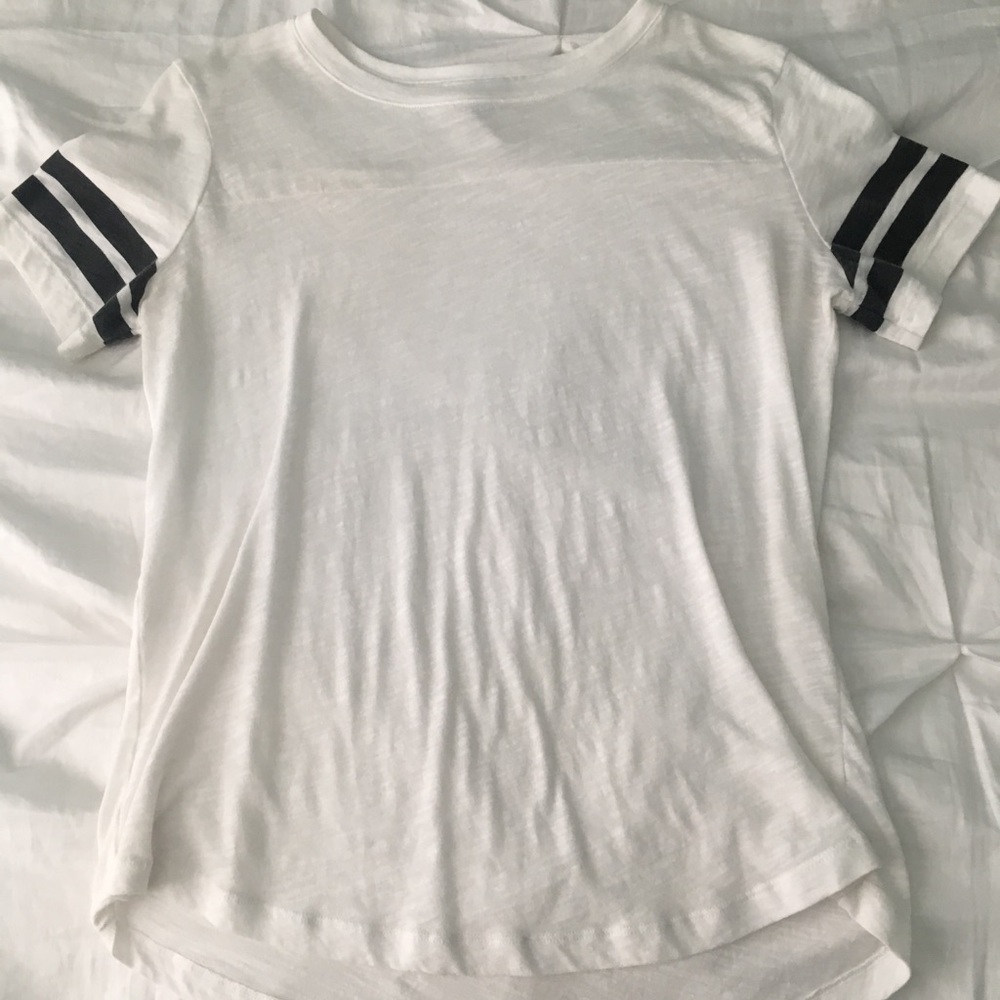 White Short Sleeve Shirt By PINK